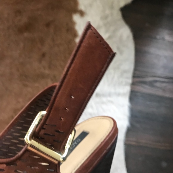 Rachel Zoe Beau Vachetta Platform Heels 7.5 - Picture 2 of 8